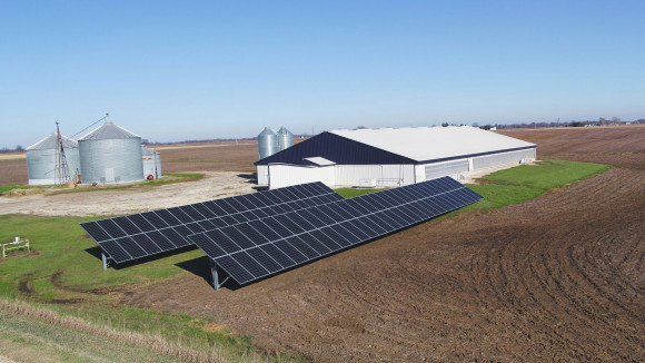 solar array for farm